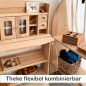 Preview: Spieltheke aus Buche freistehend nutzbar – flexibel im Kinderzimmer, Spielbereich oder Gruppenraum platzierbar